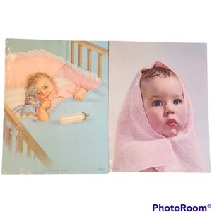 Charlotte Becker Vintage Beautiful Baby Prints 7x9